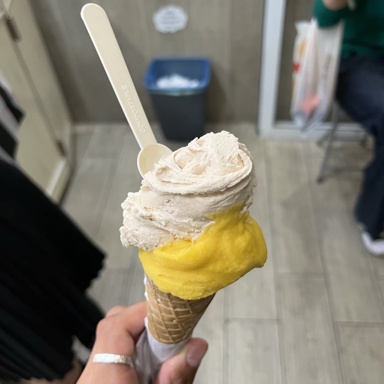 저녁을 먹고 근처에 맛있다는 젤라토 가게에 왔다.