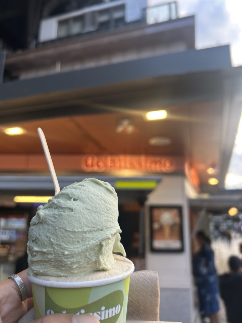 다시 시티로 와서 젤라또를 먹었어요