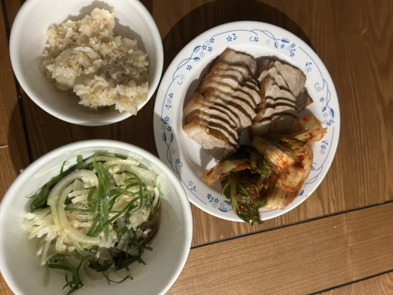 집에서 수육을 좀 했어요